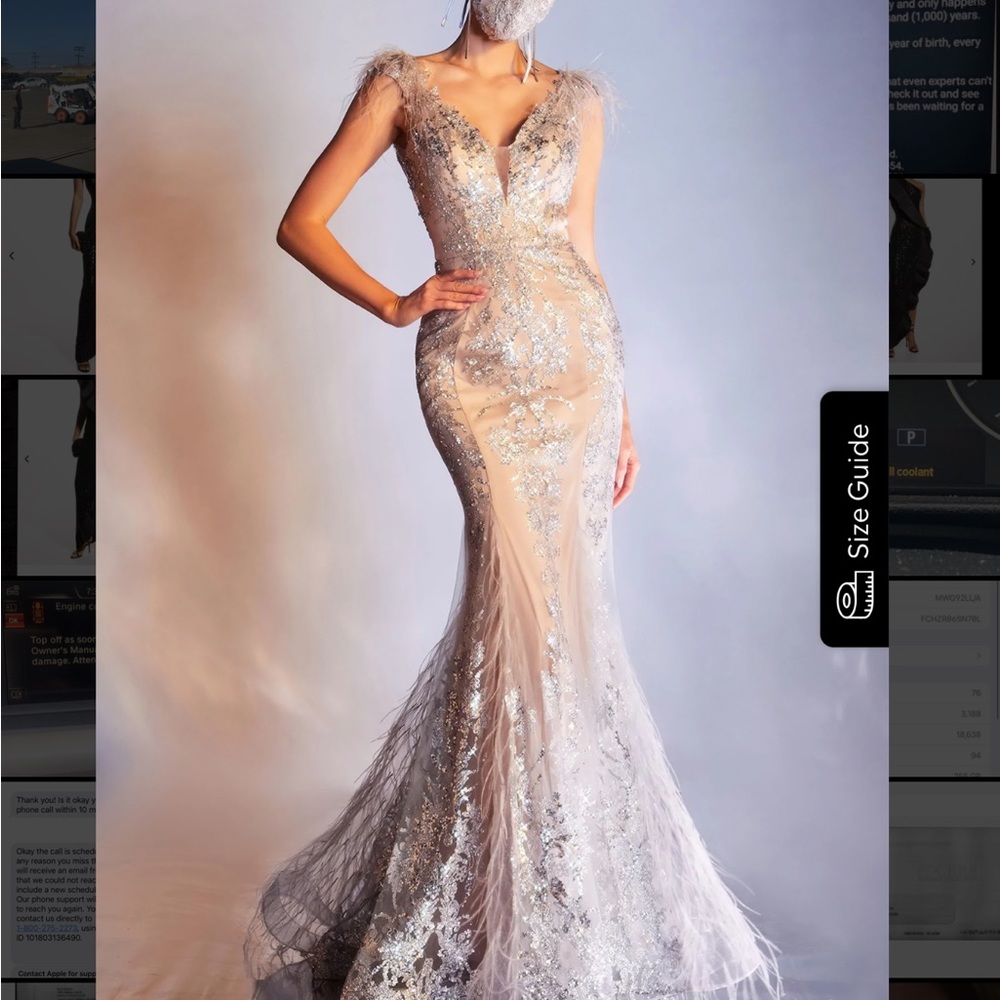 Cinderella divine the Halle silver nude size 12